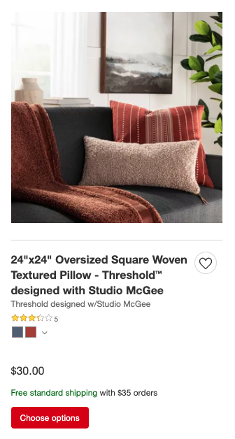 Target Pillow B