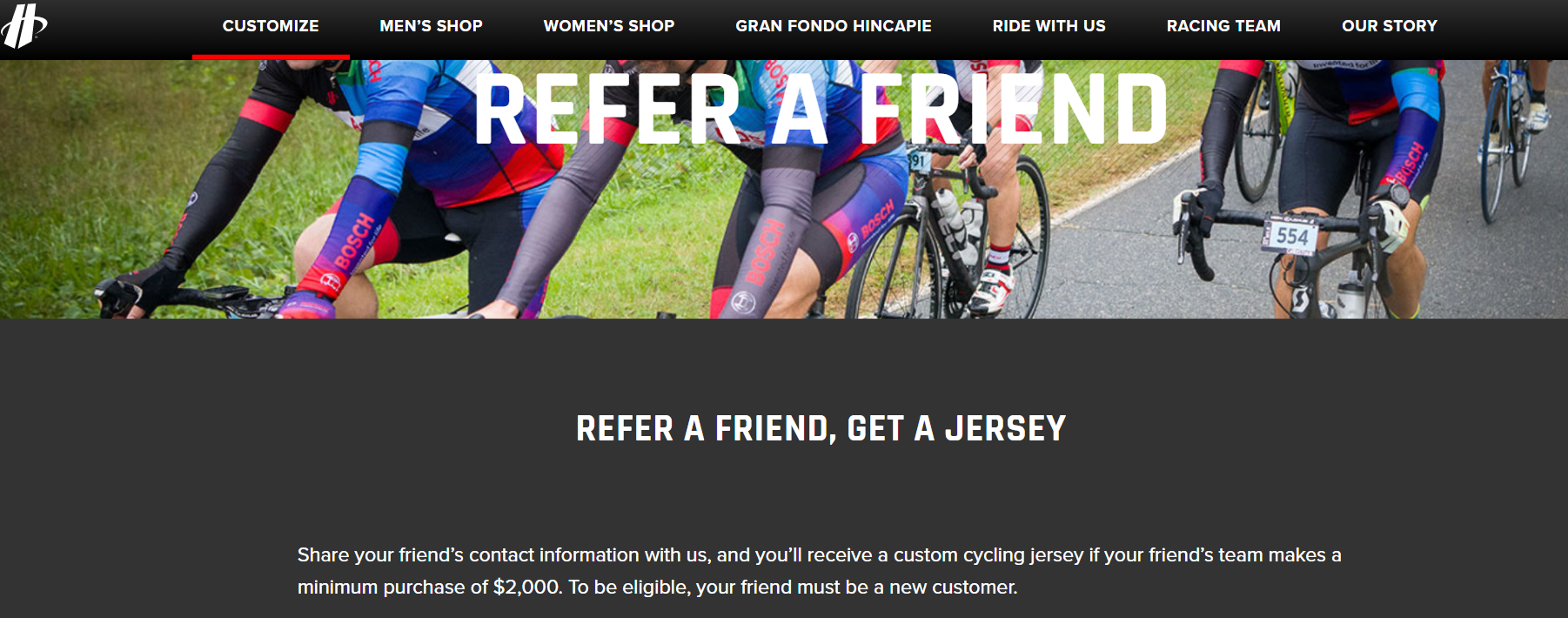 hincapie refer a friend